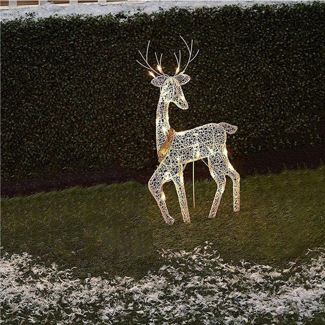 Family Reindeer Set Warm Light 2D XmasGlow