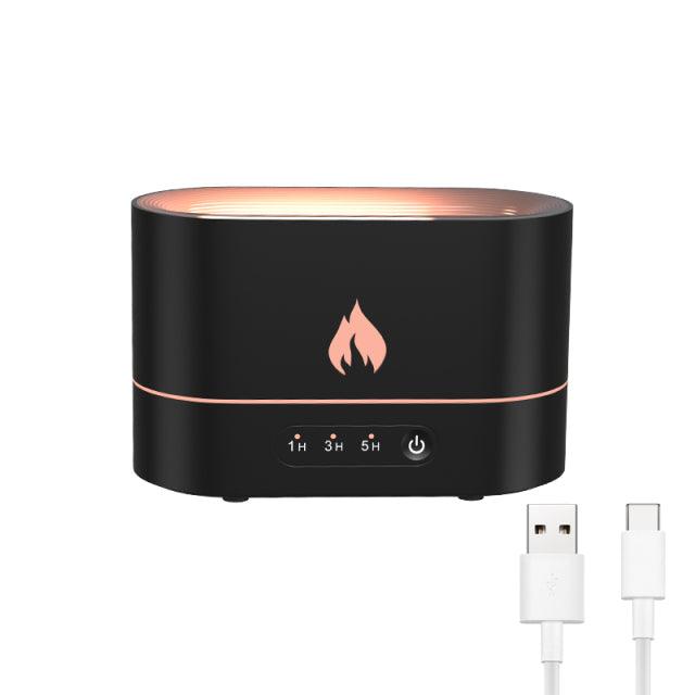 Flame Humidifier Diffuser - WarmGlow Lights
