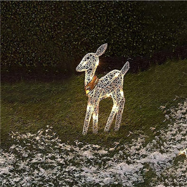 Family Reindeer Set Warm Light 2D XmasGlow
