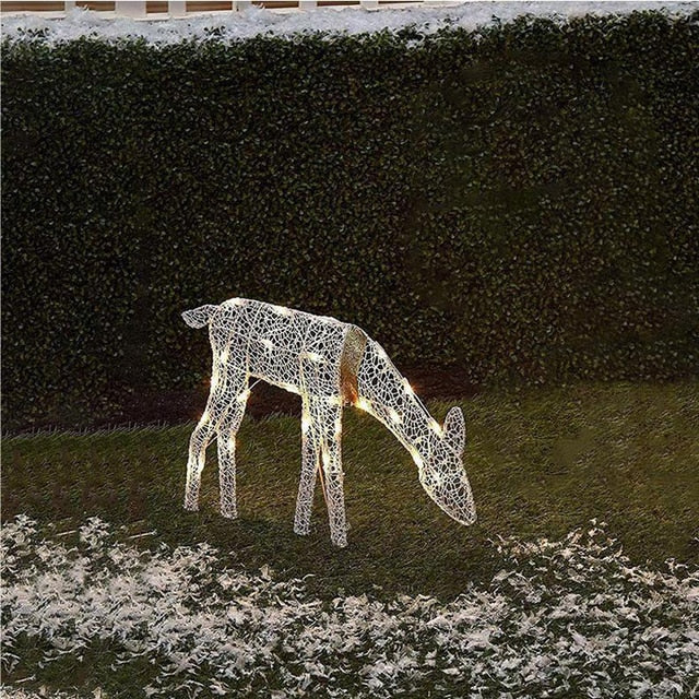 Family Reindeer Set Warm Light 2D XmasGlow