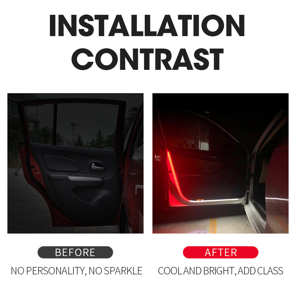 Red Neon Door Light CarGlow