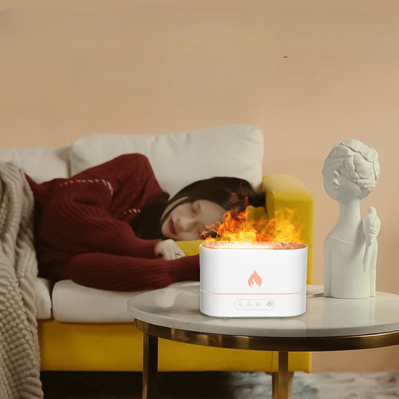 Flame Humidifier Diffuser - WarmGlow Lights