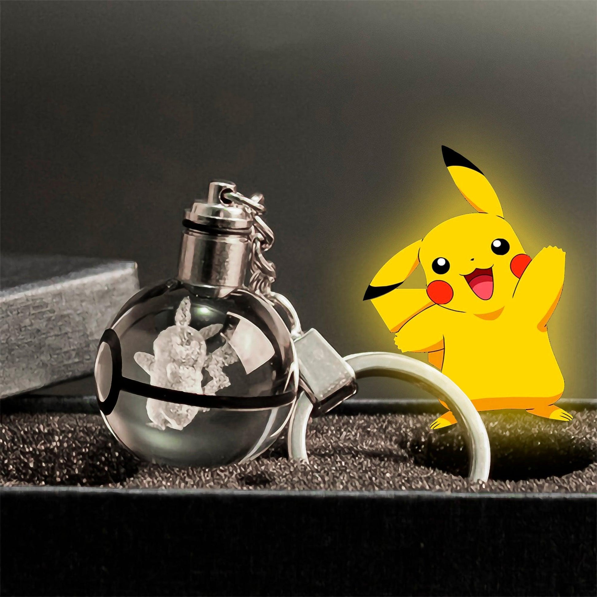 Crystal Keychain Light PokeGlow - Top #2 - WarmGlow Lights